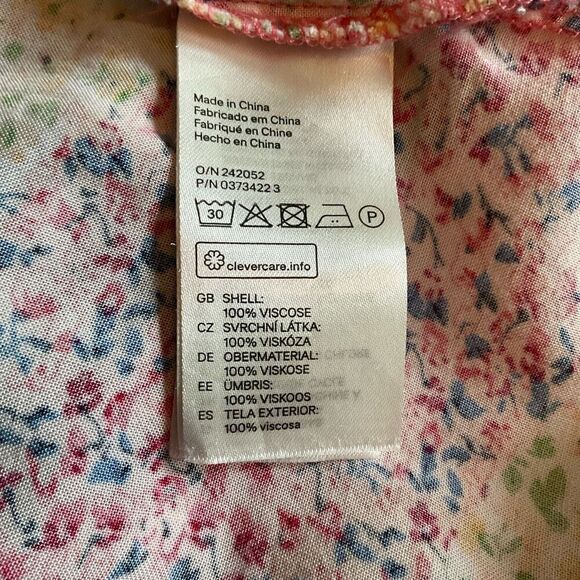 H&M Maxi Dress Ditsy Patchwork Sleeveless Multicolor Boho Summer Women Size 4 - Picture 5 of 12